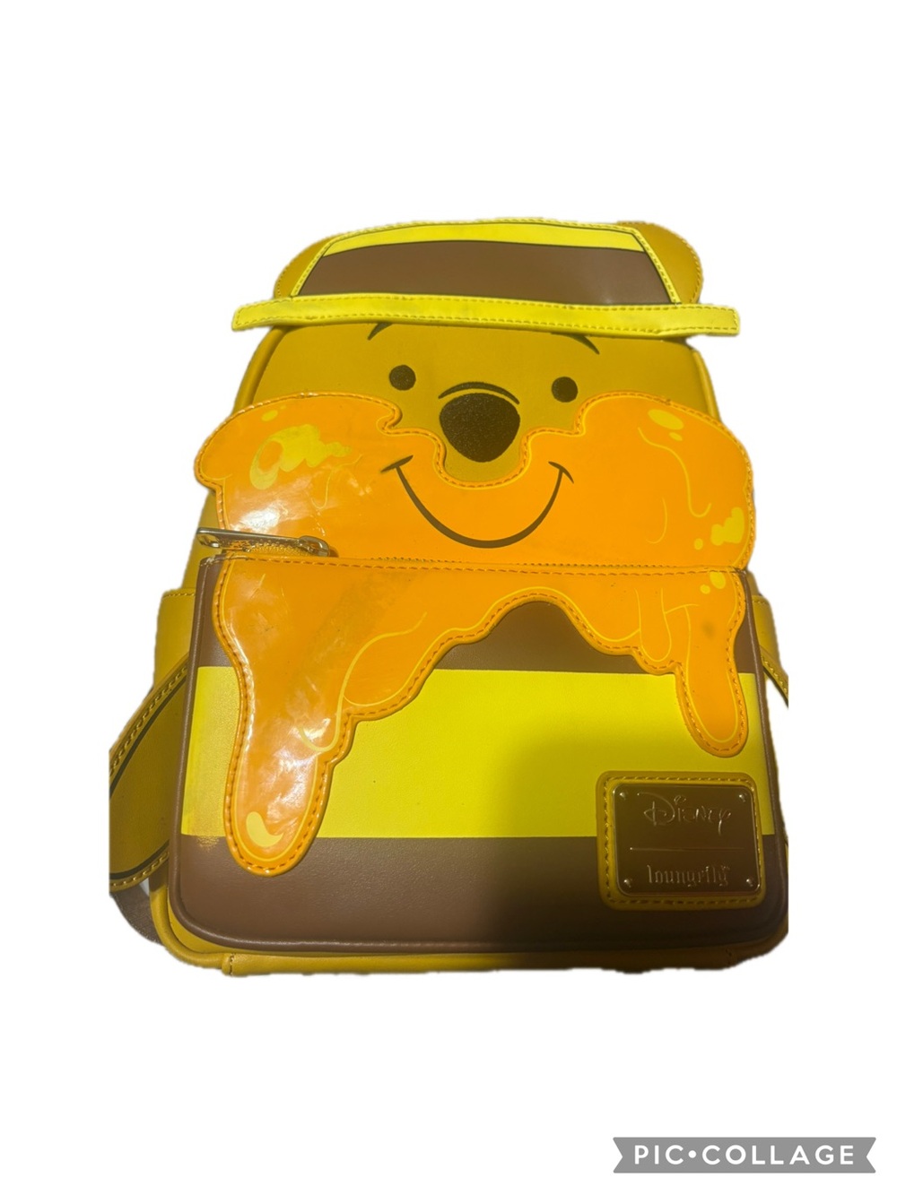 Disney Yellow & Brown Winnie the Pooh Honey Drip Kids Backpack